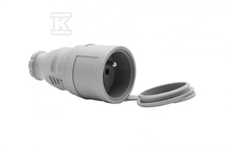 Gniazdo gumowe NOVA 16A 230V szare F6.0479 Promocja